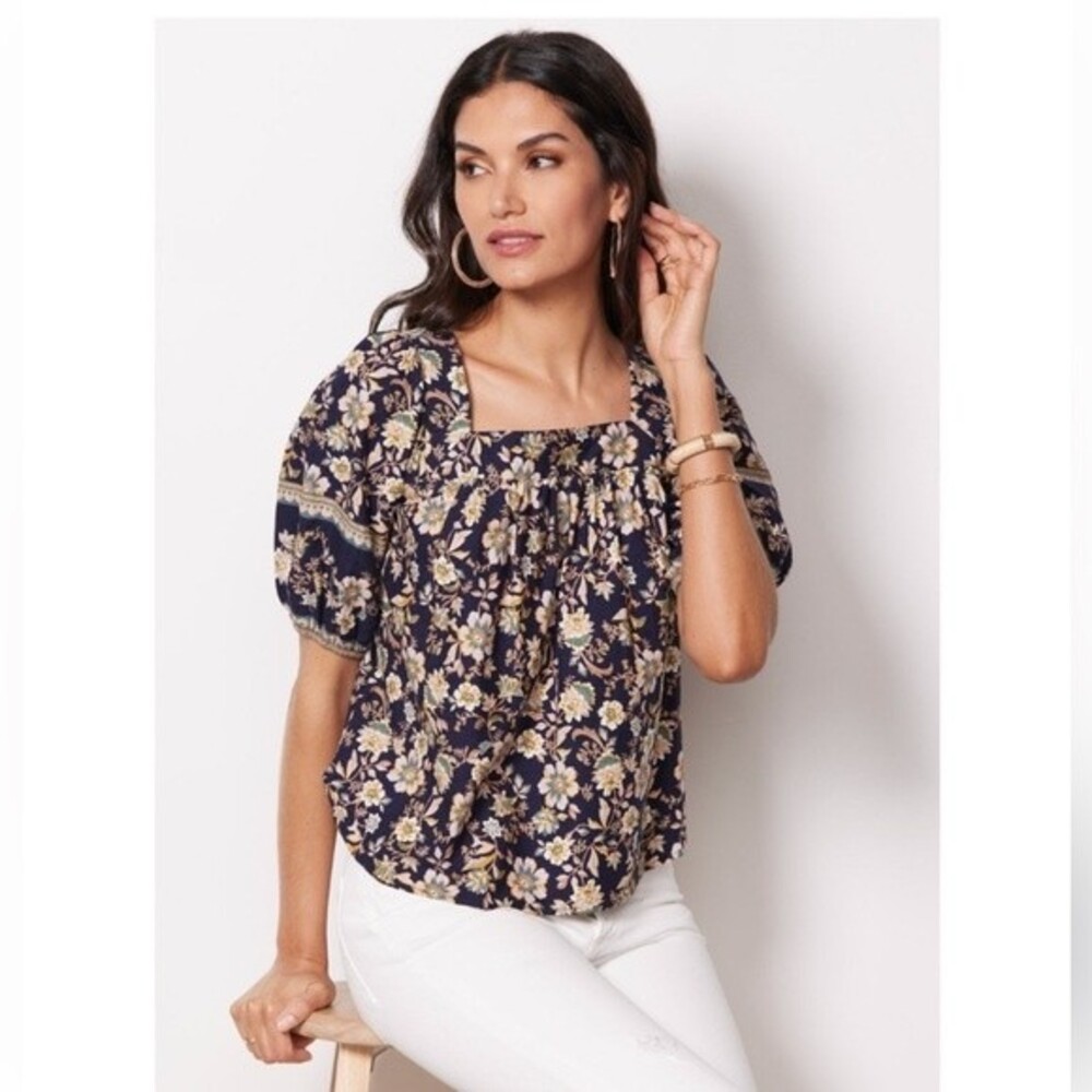 Roan + Ryan Soren Square Neck Top XS NWT - Picture 2 of 13